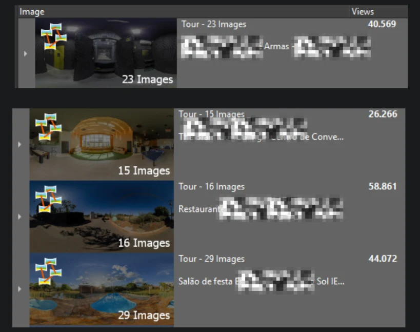 Painel Google Street View - Estatísééééticas de Visualizações 1