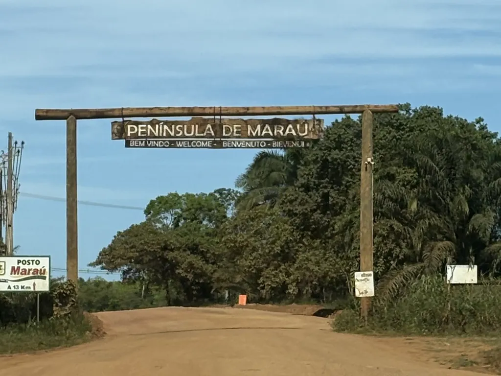 Portal de entrada da Península de Maraú, na Bahia